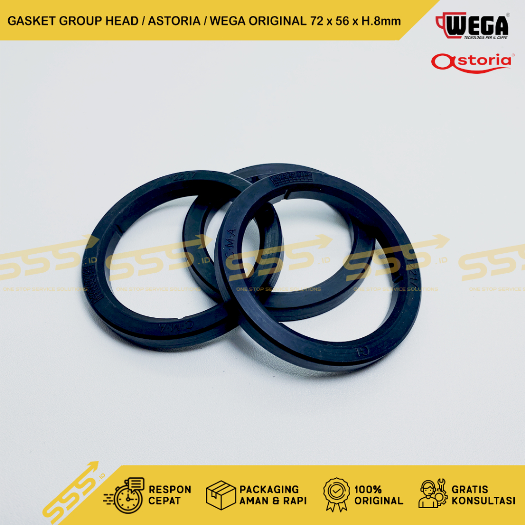 KARET GASKET GROUP HEAD MESIN KOPI / ASTORIA / WEGA ORIGINAL 8mm