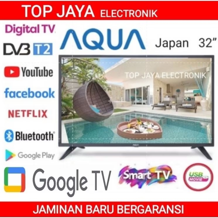 LED TV AQUA 32 INCH SMART ANDROID GOOGLE TV NEW SERIES