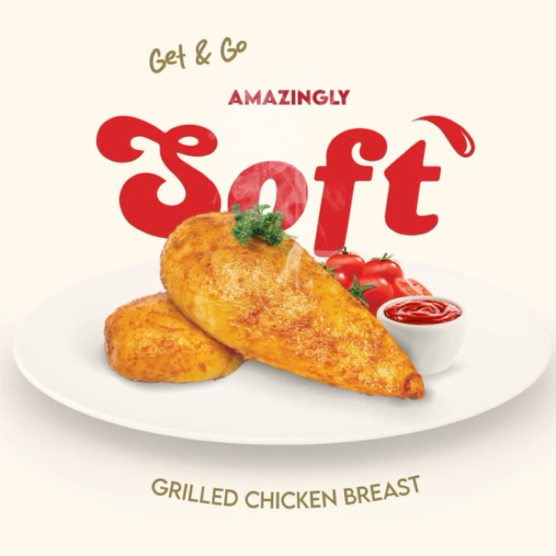 

Grilled Chicken Breast - Dada Ayam Panggang Praktis Siap Makan
