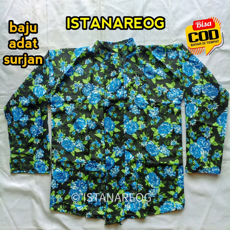 Baju surjan jaranan / baju surjan adat / surjan celeng / surjan kuda lumping / Kemeja pria Surjan Ke