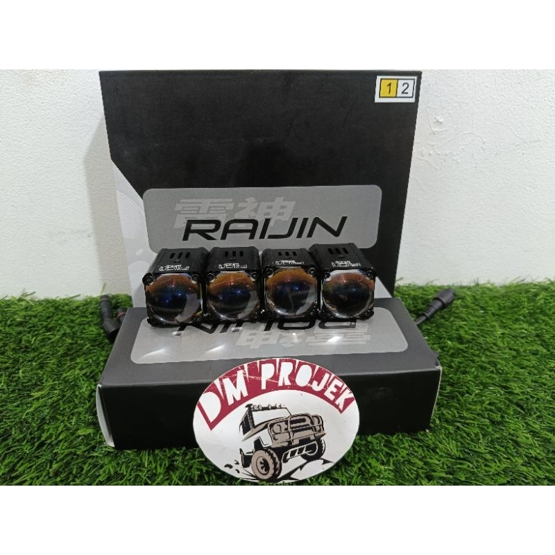 mini laser kuro raijin r01 projie 1 mata 100w original super terang kuning putih u series lampu mobi