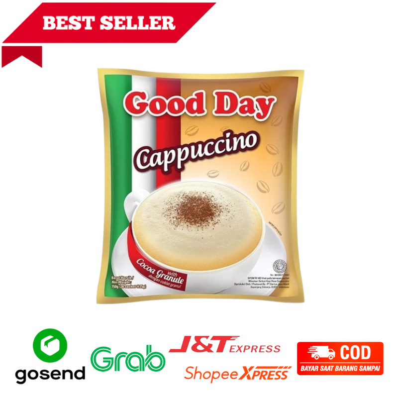 

Good Day Cappuccino 25gr Kopi 1Renceng/Gantung Fresh Freshmart Go