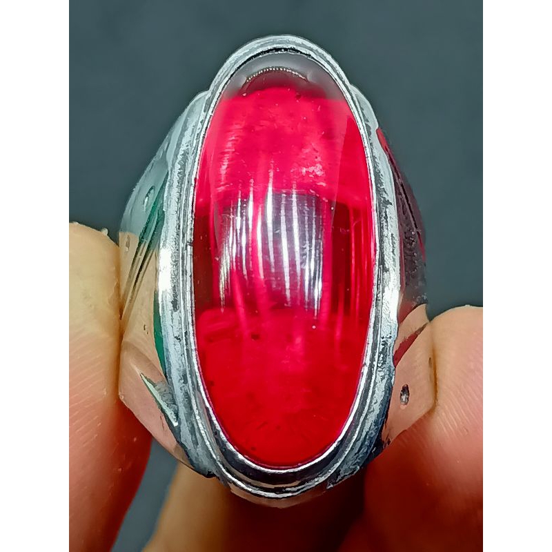 Cincin Batu Merah Siam , Model Pandan / Panjang