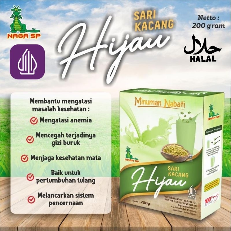 

BELI 2 GRATIS 1.sari kacang hijau NagaSP 200gr.