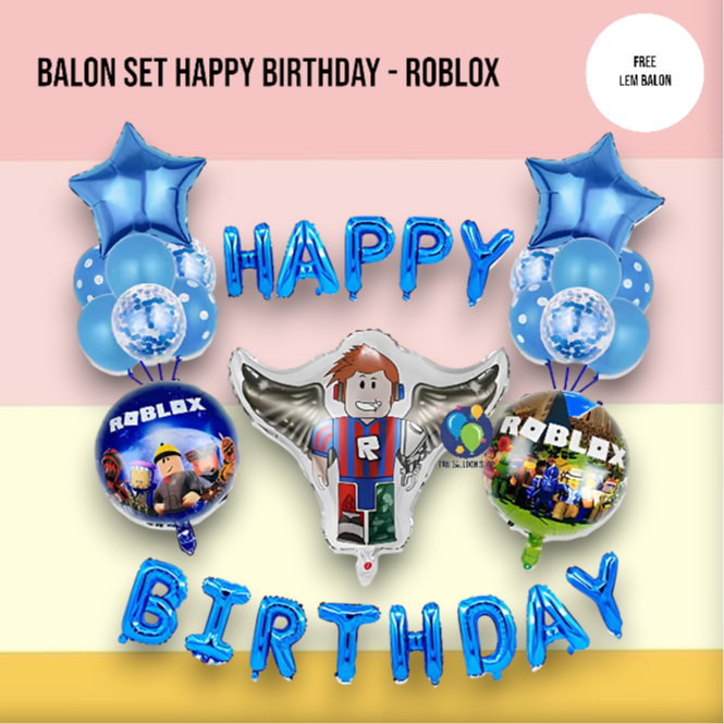 Paket Balon Roblox Ulang Tahun / Set Dekorasi Ulang Tahun Anak