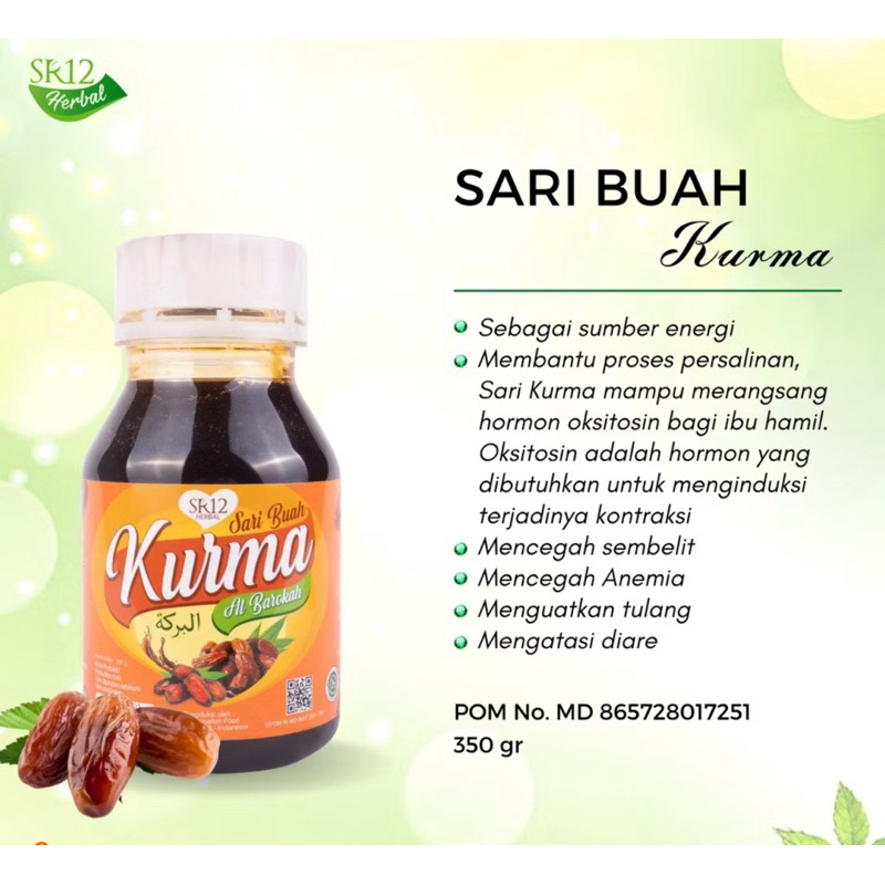 

Sari Buah Kurma SR12 sari kurma asli kualitas premium meningkatkan stamina tubuh tanpa gula