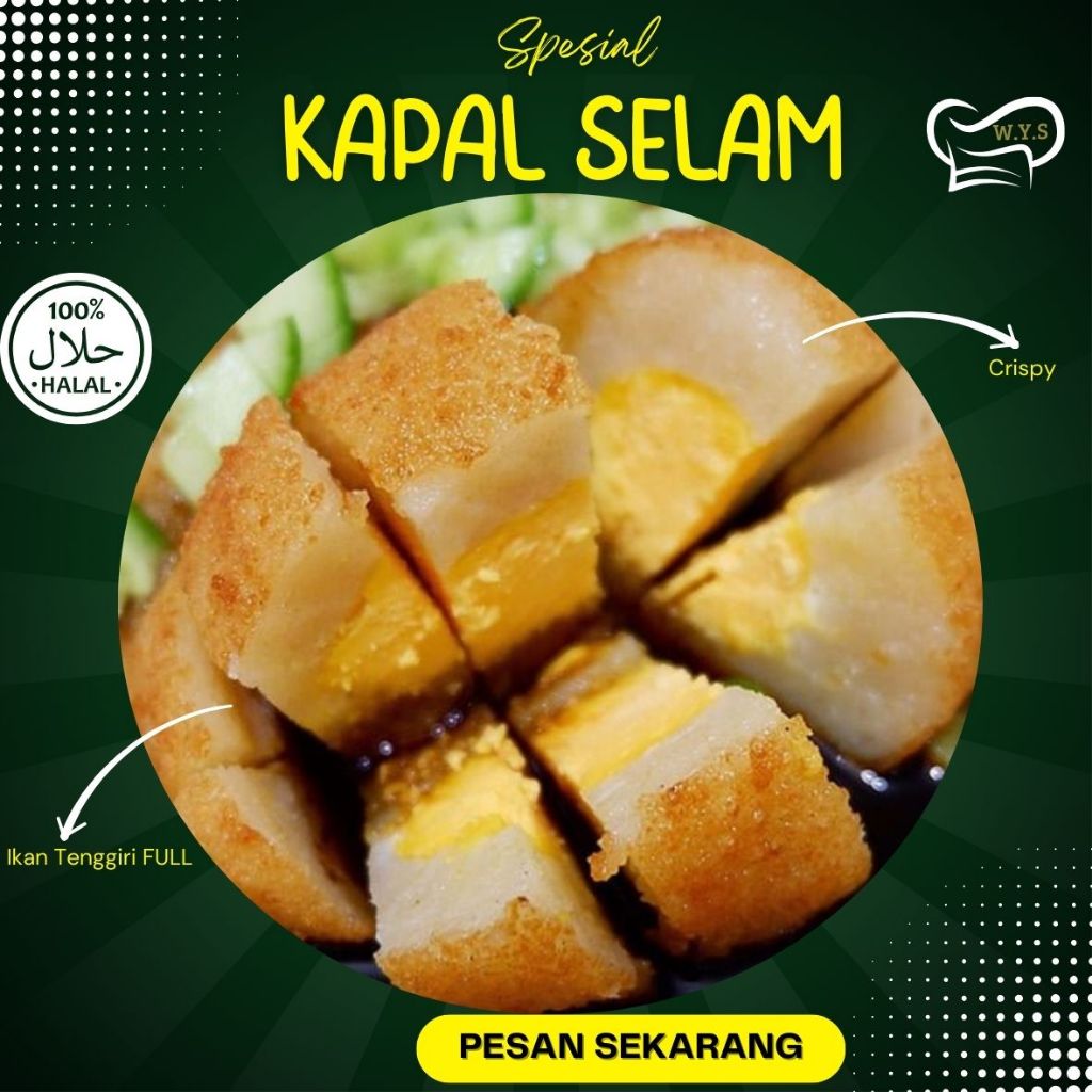 

Pempek Kapal Selam Ikan Tenggiri Asli Khas Bangka 100%