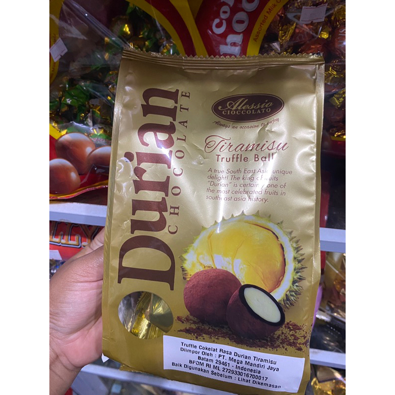 

Coklat Truffleball Durian Tiramisu 200gr