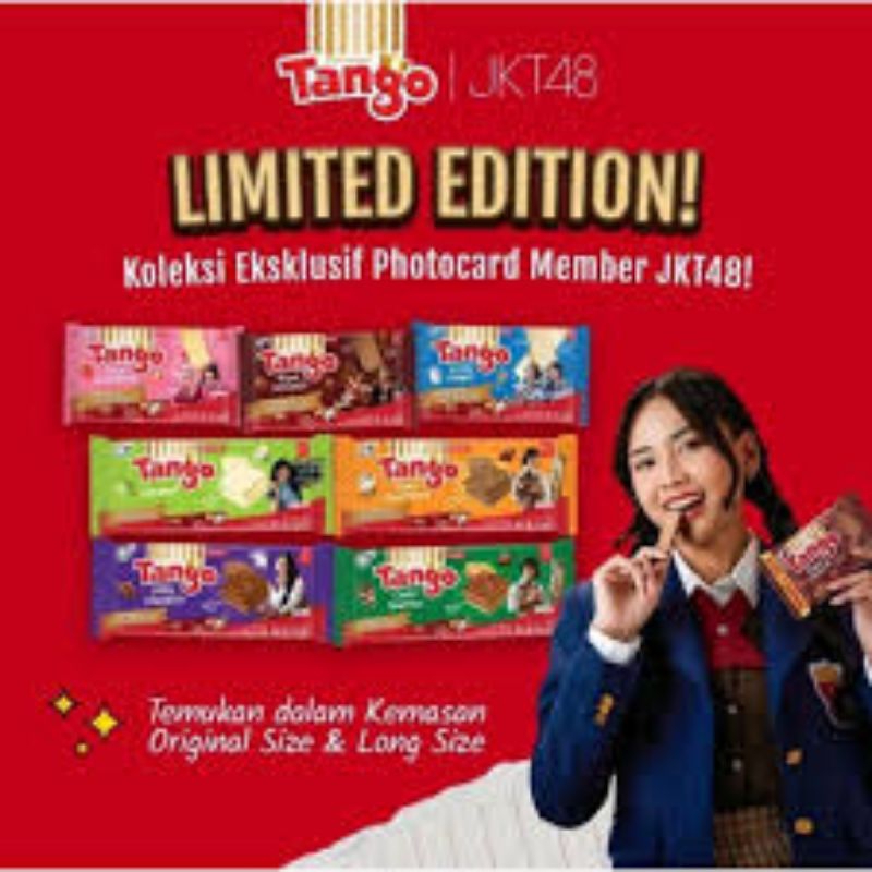 

Tango Wafer Limited Edition JKT48 isi 12pcs 35gr