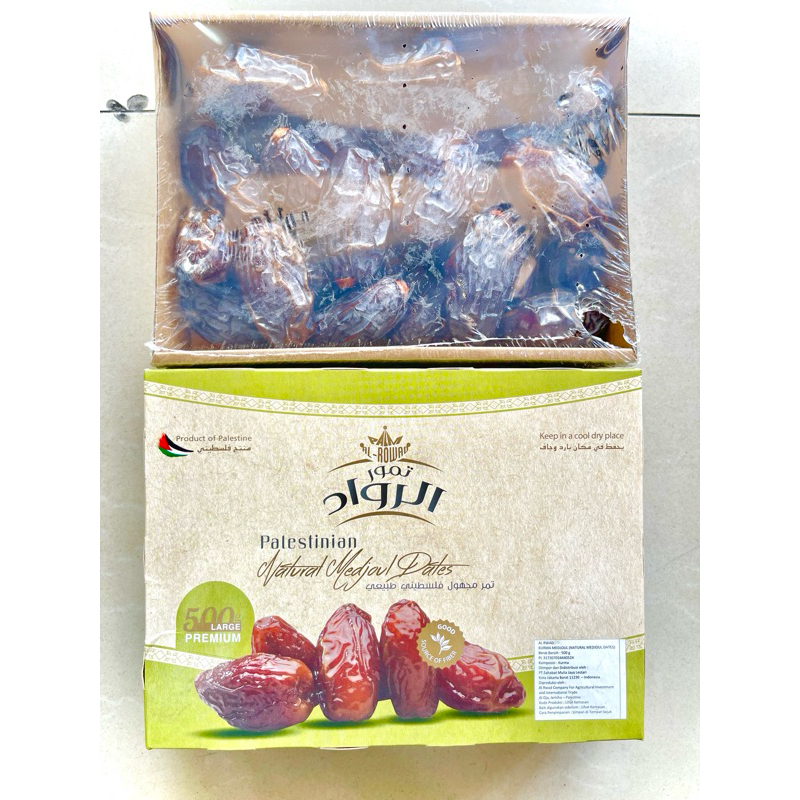 

Kurma Jumbo Khas Palestina Al Rwad Kurma Medjoul Mejool Date Palestine ElRowad 500g