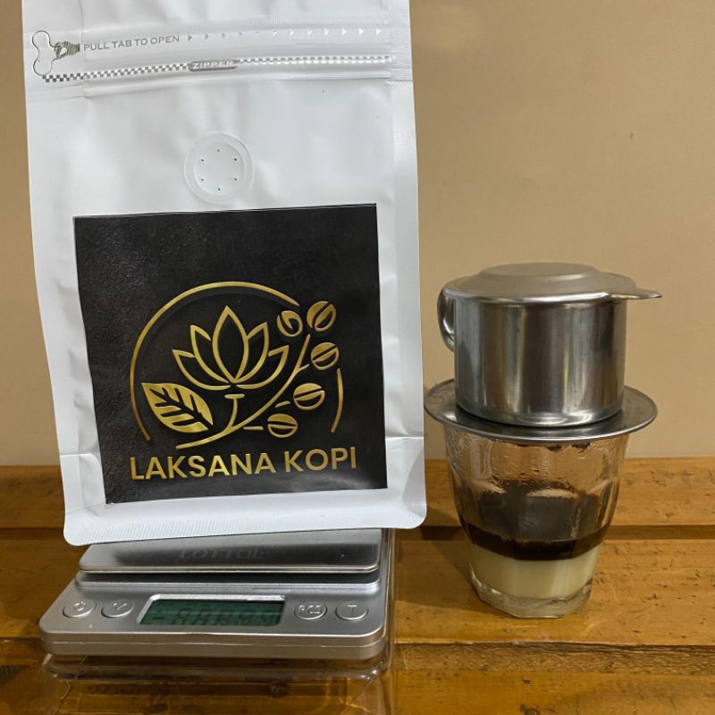 

100% Kopi Robusta Dampit Natural 250gram (Biji/Bubuk) - LAKSANAKOPI SUPER Istimewa