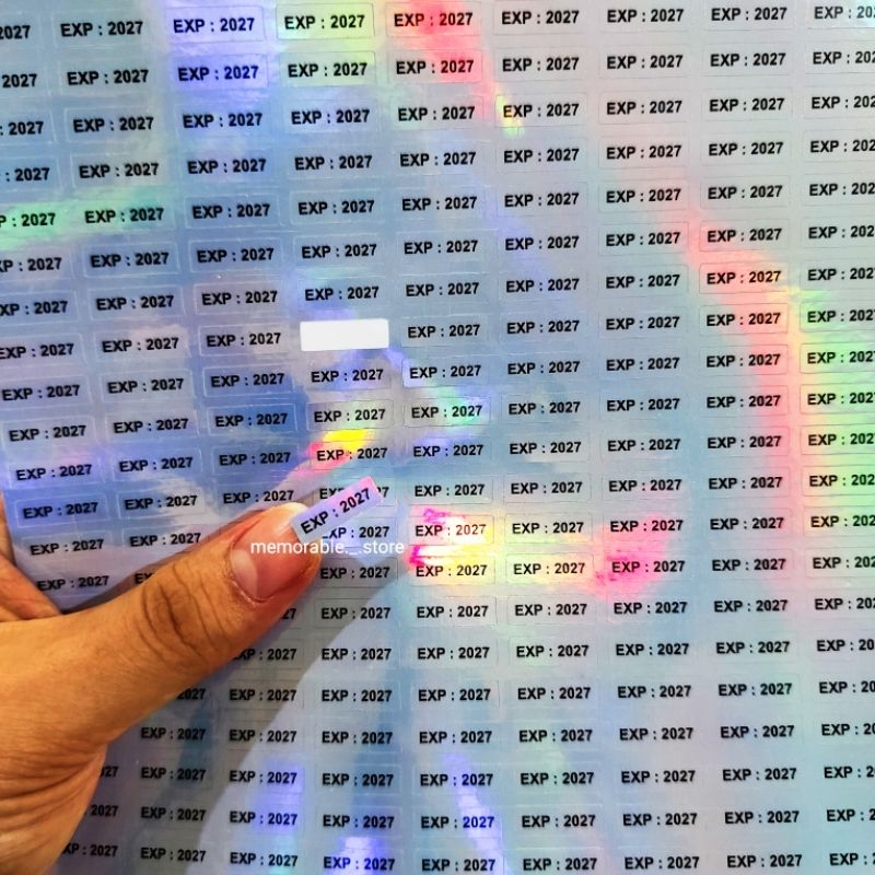 

Stiker Expired Kadaluarsa Hologram Anti Air Waterproof