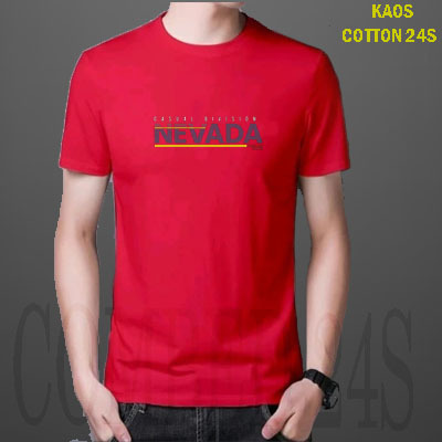 Kaos Pria Nevada Katun Combed 24s