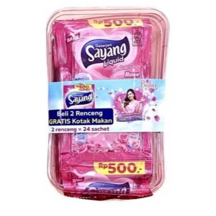 sayang liquid detergent isi 24 sachet