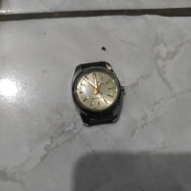 jual jam bahan Titus ladies automatis bekas