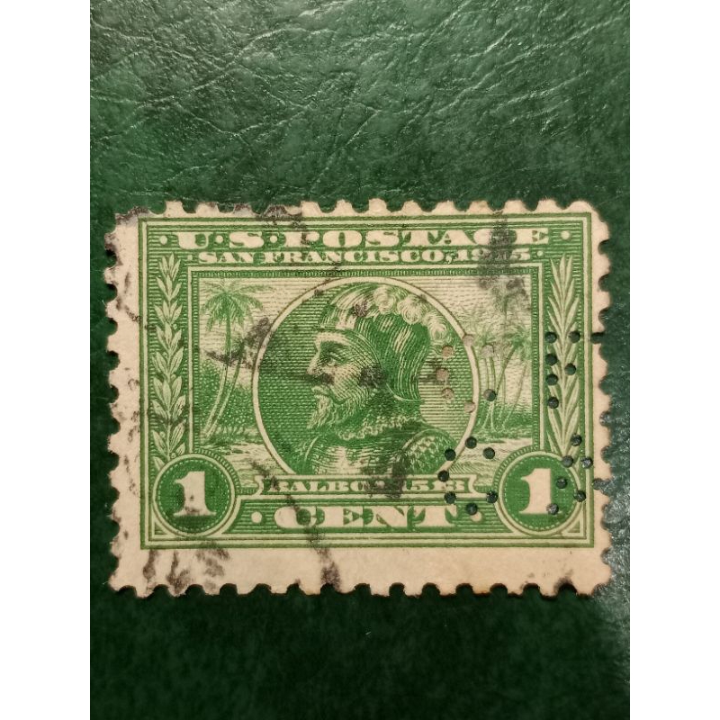 

Prangko USA kuno 1 Cent Balboa Tahun 1913 USED