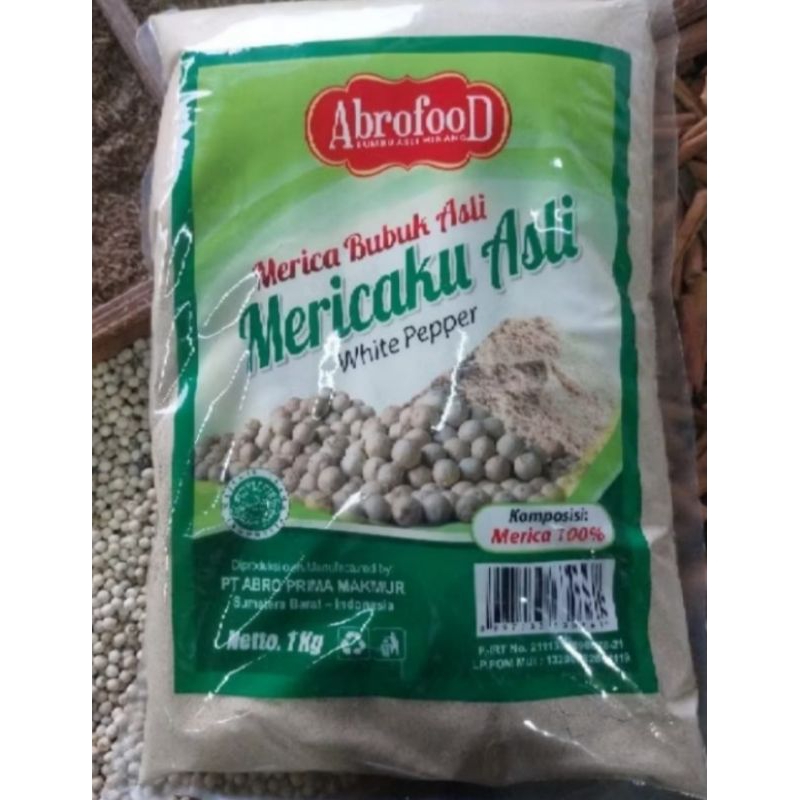 

Merica Putih Bubuk asli Abrofood ,1 kg