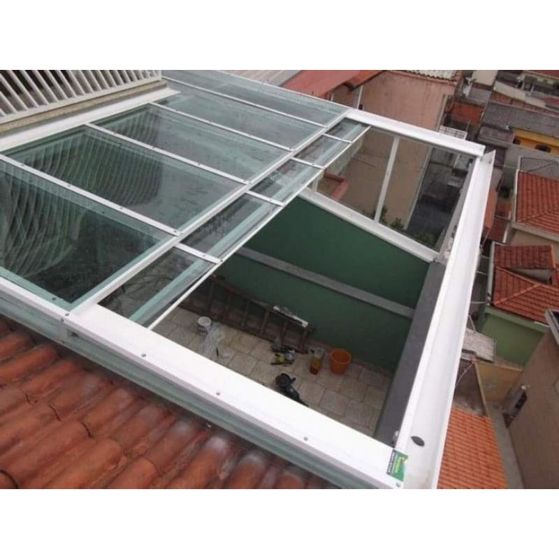 Canopy sleding manual atap solarflat bening