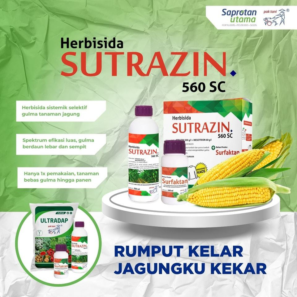 Herbisida Selektif Tanaman Jagung SUTRAZIN 560 SC - 1 Liter