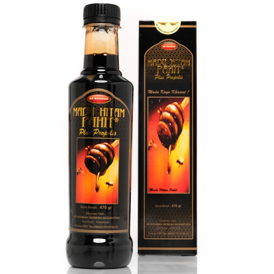 

AR-ROHMAH - Madu Hitam Pahit Arrohmah 470gr Hitam Pahit Original
