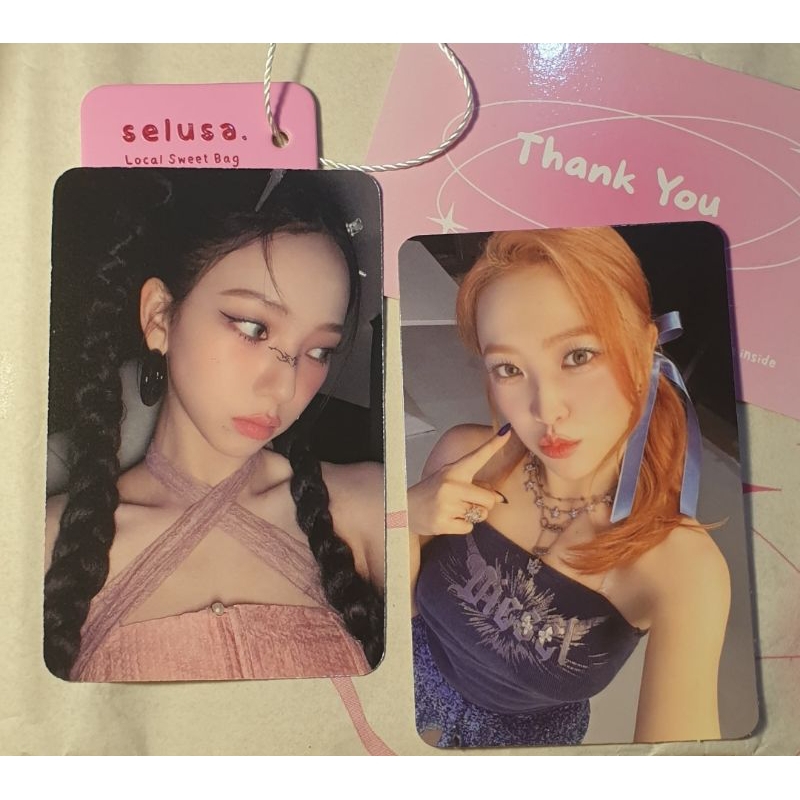 PHOTOCARD LUCKYDRAW KPOPMERCH KARINA AESPA & TC YERI RED VELVET