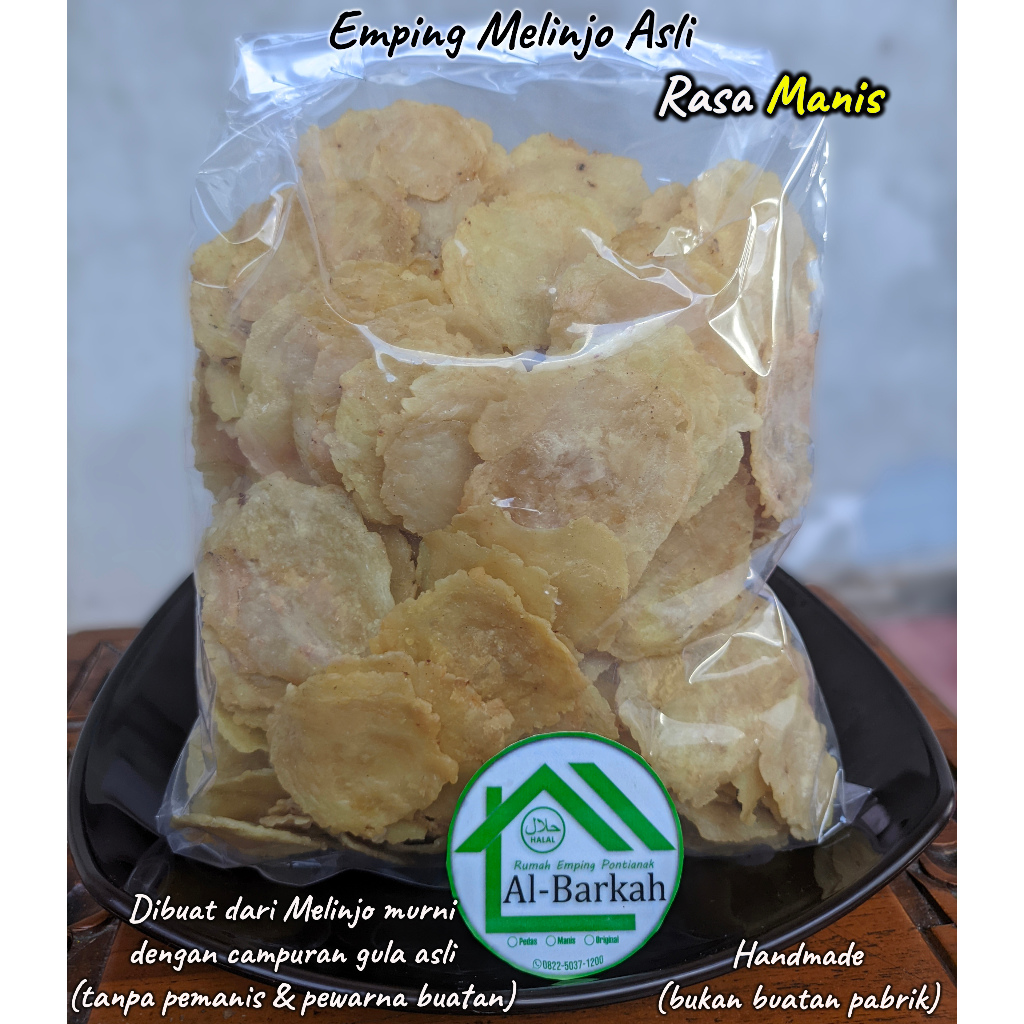 

Emping Melinjo Asli Al-Barkah ( Rasa Manis )