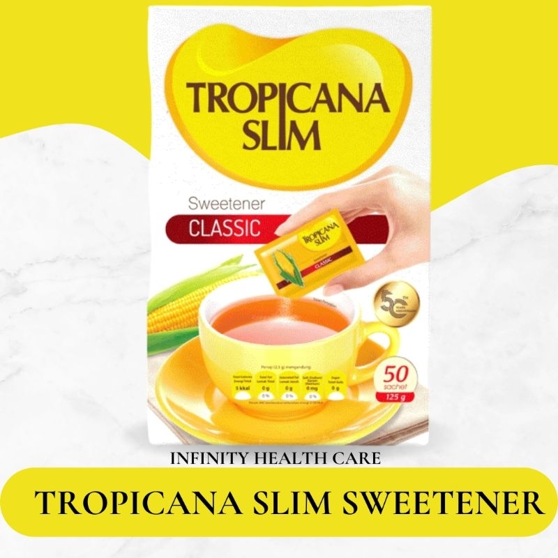 

Tropicana Slim Sweetener Classic | Diabtx | Gula Aren | Stevia | Jahe | Honey | Lemongrass Pandan | Lemon-C 25 sachet | Rose Vanilla | Luo Han Guo 50 sachet