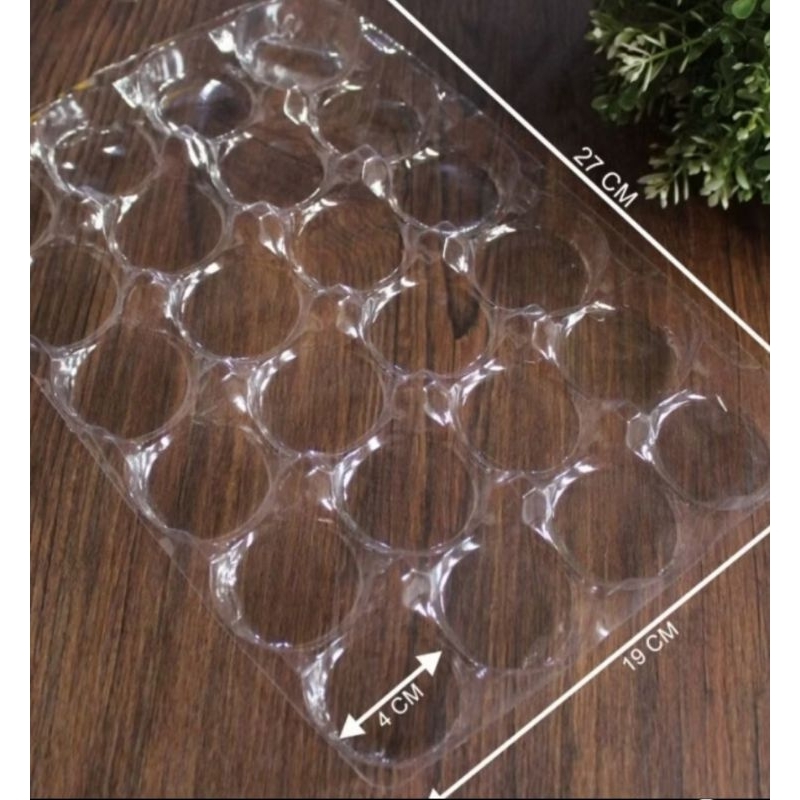 Mika Tray Donat Mini Transparan Lubang 24,10pcs