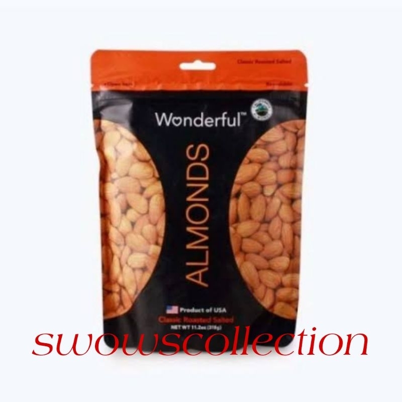 

WONDERFUL ALMONDS CLASSIC ROASTED SALTED KACANG ALMOND PANGGANG