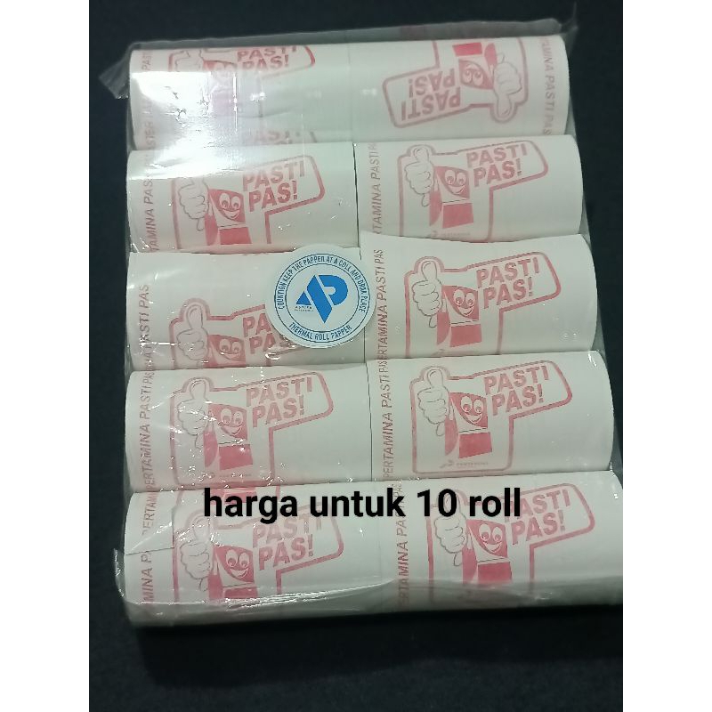 

( 10 ROLL ) KERTAS THERMAL LOGO PASTI PAS 57x30 57x29MM