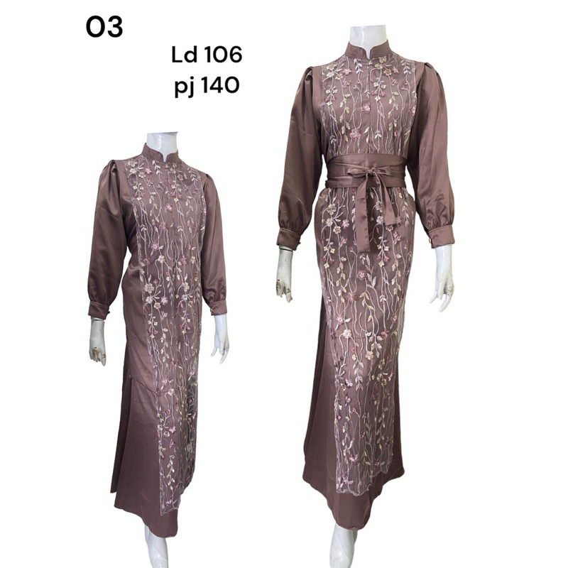 gamis brukat duyung/brukat/gamis brukat/gamis busui