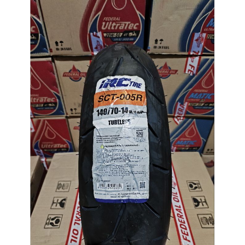 Ban Luar IRC SCT-005 R 140/70-14 TL Tubeless / Untuk Sepeda Motor Aerox PCX 100% Original Baru