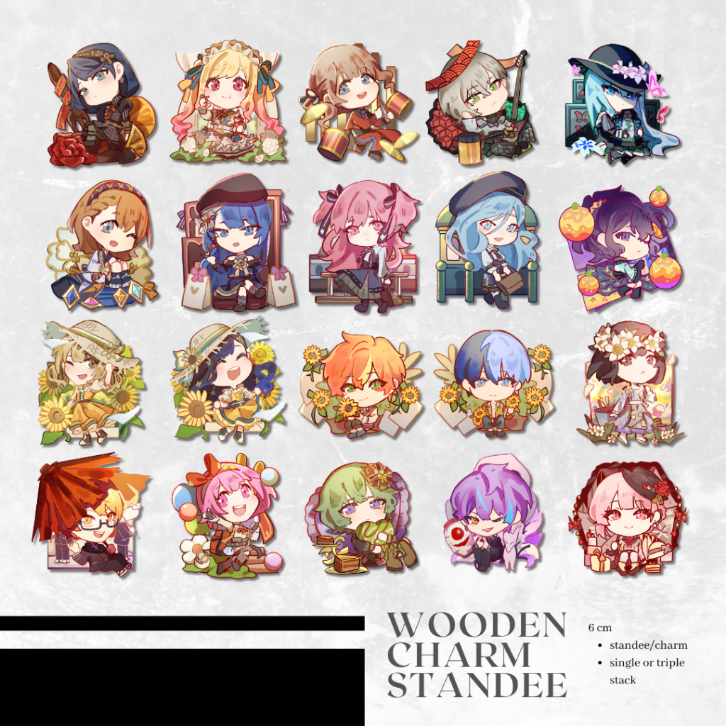 Triple Stack Wooden Charm [ Project Sekai ]