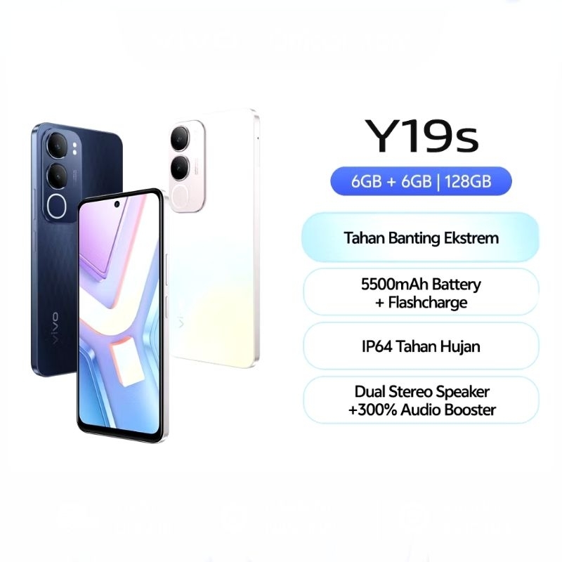 HP VIVO Y19S RAM 6/128GB GARANSI RESMI