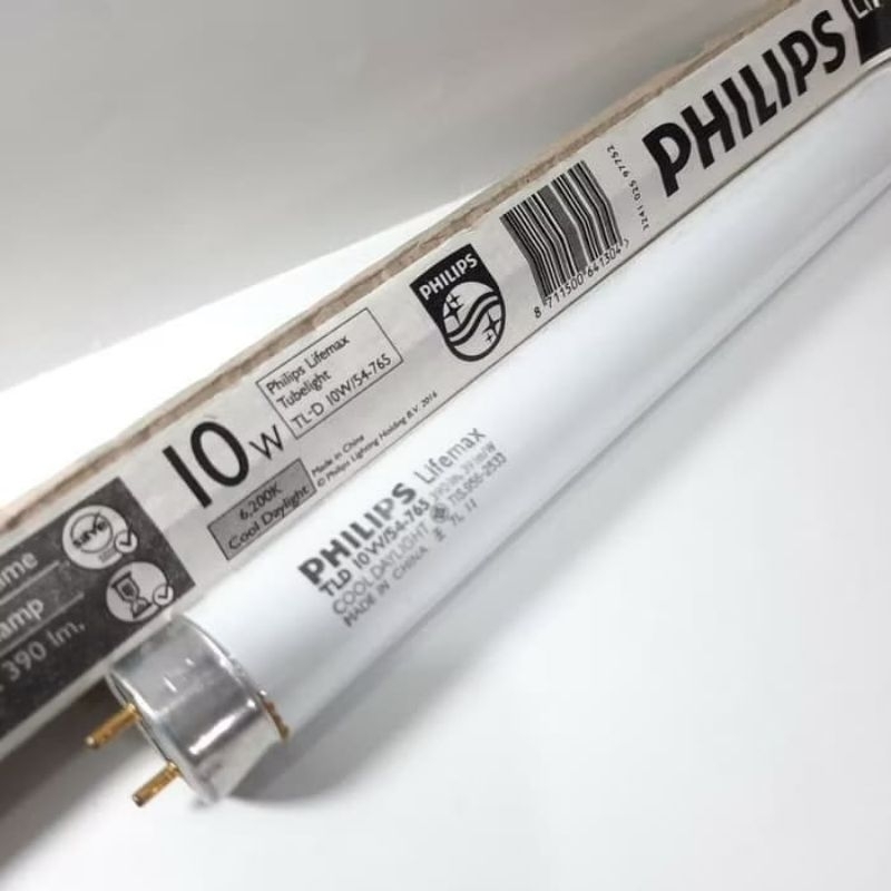 PHILIPS LAMPU TL NEON 10W 10 WATT 15W 15 WATT 18W 18 WATT PUTIH TL-D TLD NEON T8 10W 10 WATT 15W 15 