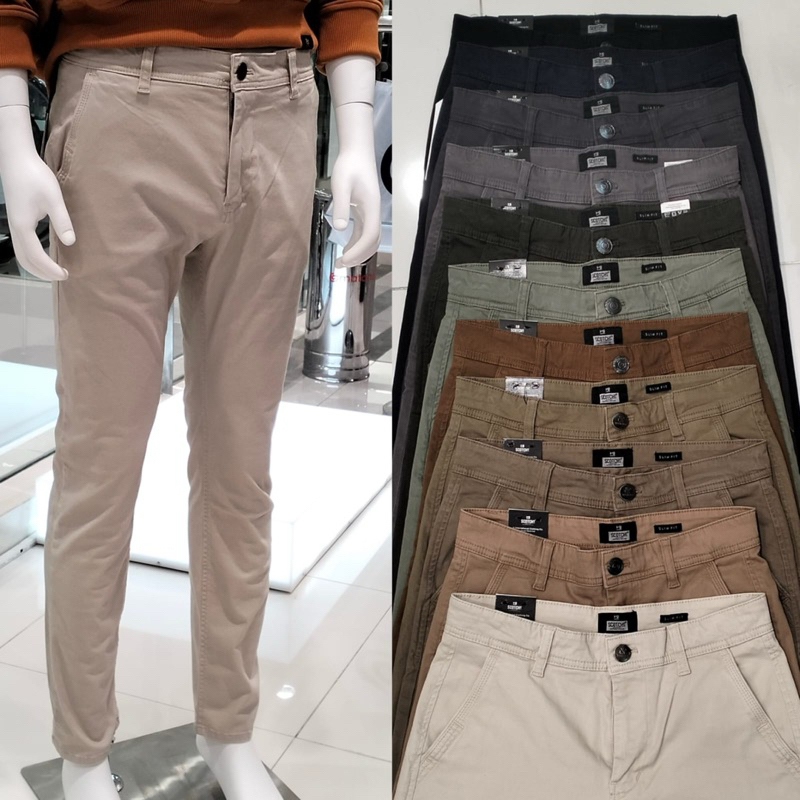 Celana Chinos Panjang Pria Scotch&Co Slimfit Size 29-40