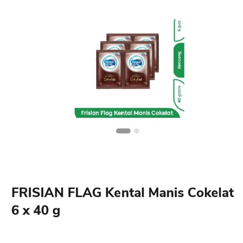 

FRISIAN FLAG Kental Manis Cokelat 6 x 40 g