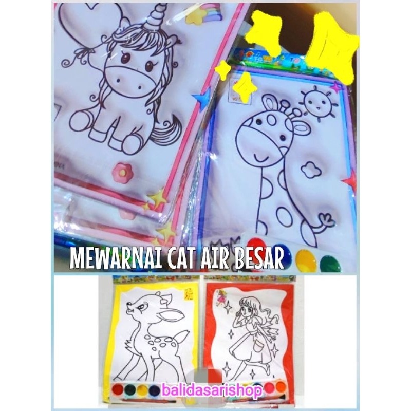

MEWARNAI CAT AIR ANAK SIZE BESAR