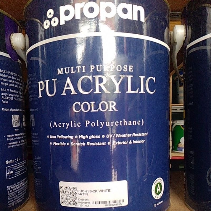 PROPAN CAT PU Acrylic Color white Satin 5ltset