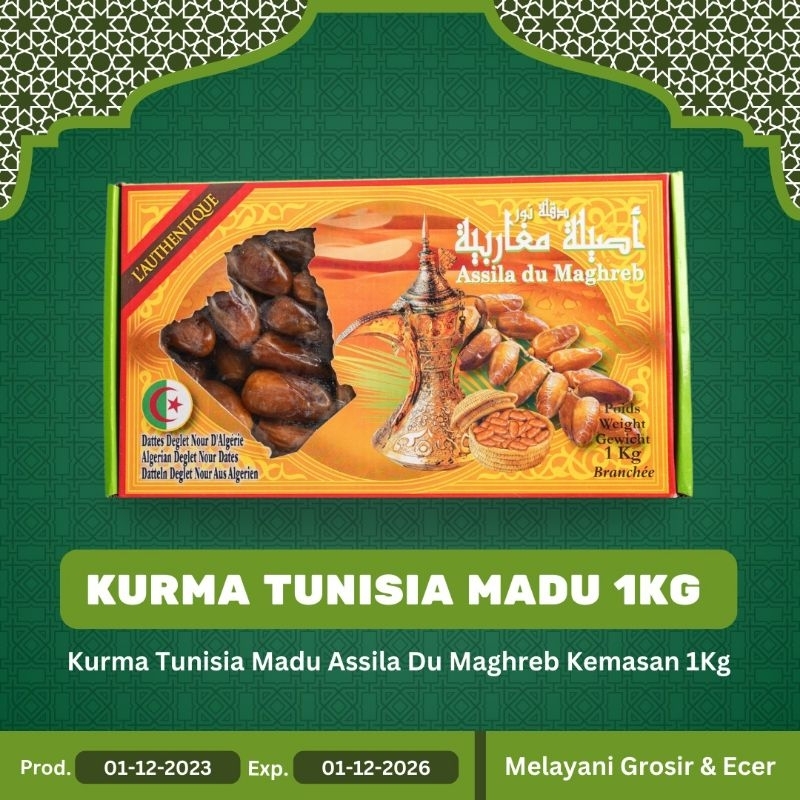 

[PROMO] 1kg Kurma Tunisia Madu Assila Du Maghreb