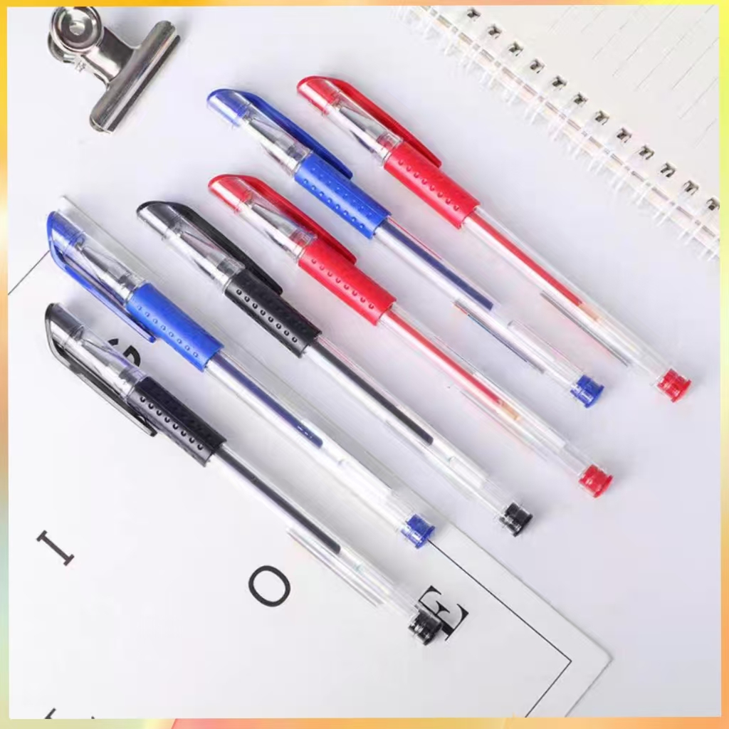 

（BISA COD）Pena Gel KEKE Alat Tulis 0.5mm Stationary Pulpen Gel Hitam Berkualitas Tinggi Isi Ulang Berbasis Air 0,5mm - Stationery