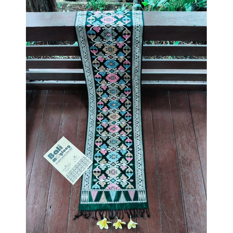 BALI MOGLONG - SELENDANG SONGKET JEMBRANA BENANG SUTRA
