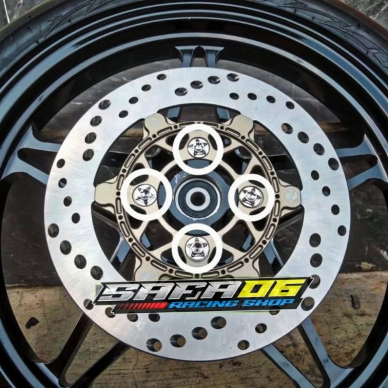 SATUAN BAUT DISC CAKRAM MIO NOUVO FINO SOUL PROBOLT STAINLESS 304 TITANIUM VIETNAM