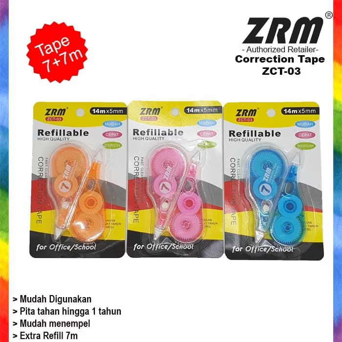 

ZRM Correction Tape + Refill Pack ZCT-03