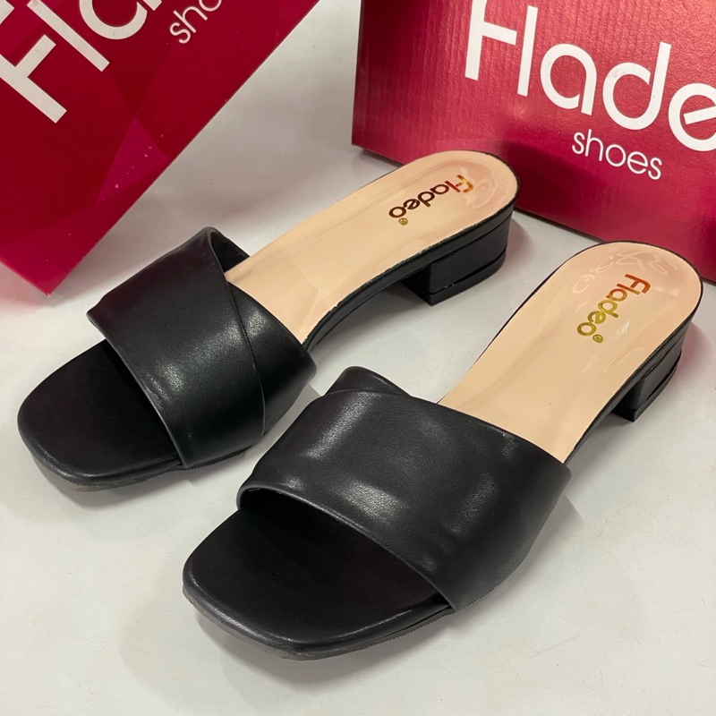 Fladeo wedges wanita selop heels 3 cm i02
