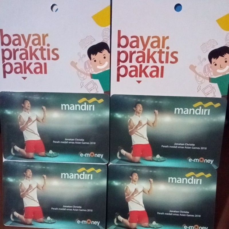 emoney edisi atlel jonatan christie original etoll asian games bulutangkis