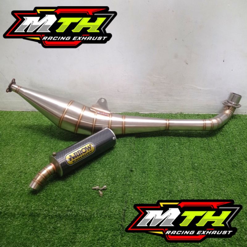 Knalpot Racing Tornado GS, GX Full stainless ARROW Exhaust