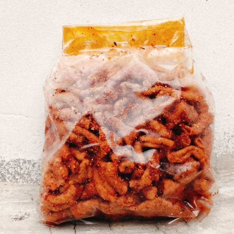 

Usus crispy 250 gr pedas extra daun jeruk keripik usus