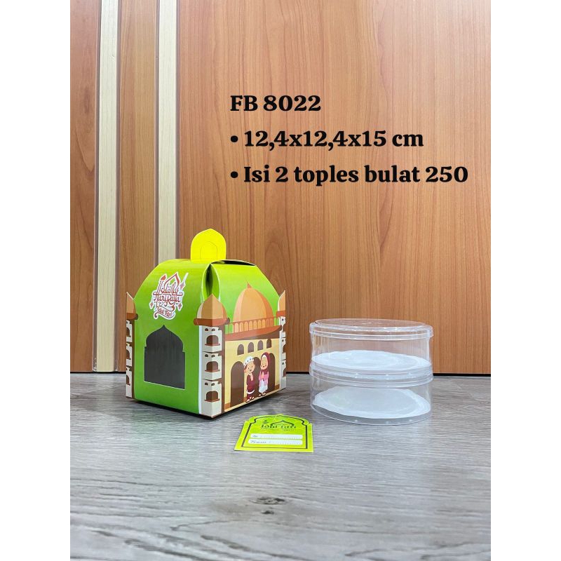 

FB 8022 kardus dus box lebaran idul fitri 2 toples 250 gr