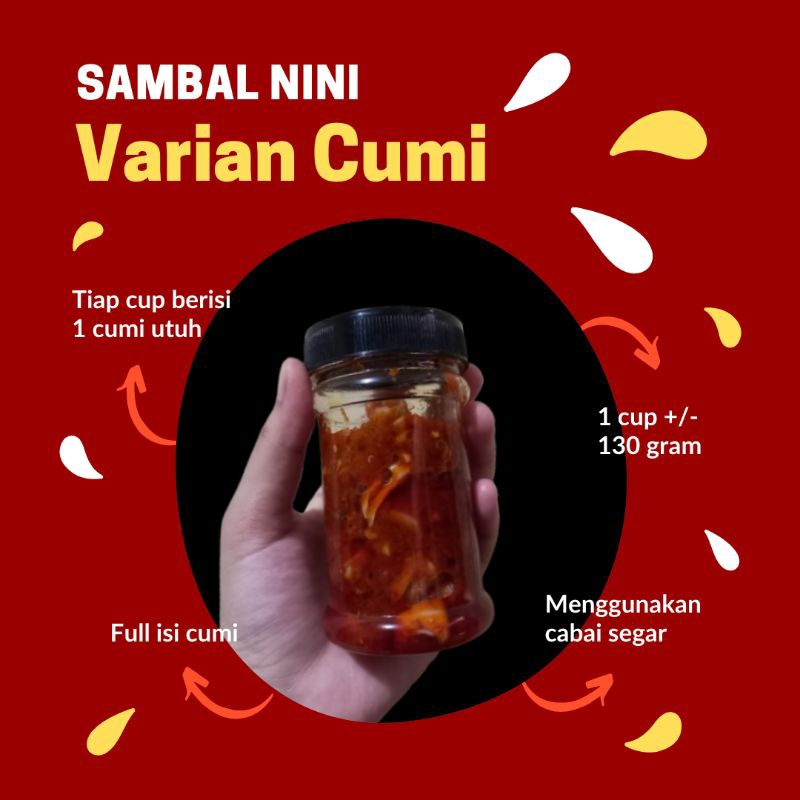 

Sambal Cumi by Sambal Nini isi +/- 130gram harga 24.999